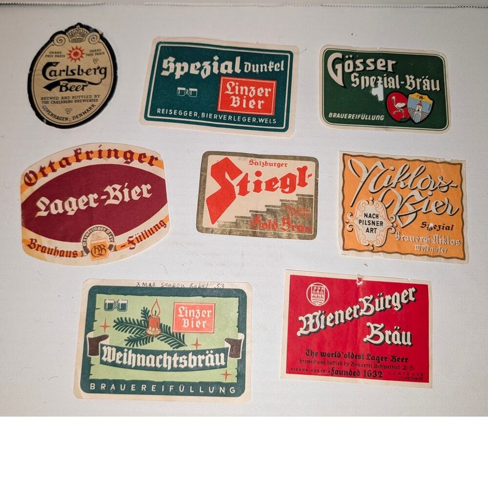 Vintage Collectible Rare Beer Labels Ephemera